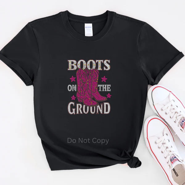 BOTG Western Rhinestone T-Shirt and Sweatshirt by LDC Designz featuring sparkling Western rhinestone design for cowgirls and country lovers – Western glam apparel