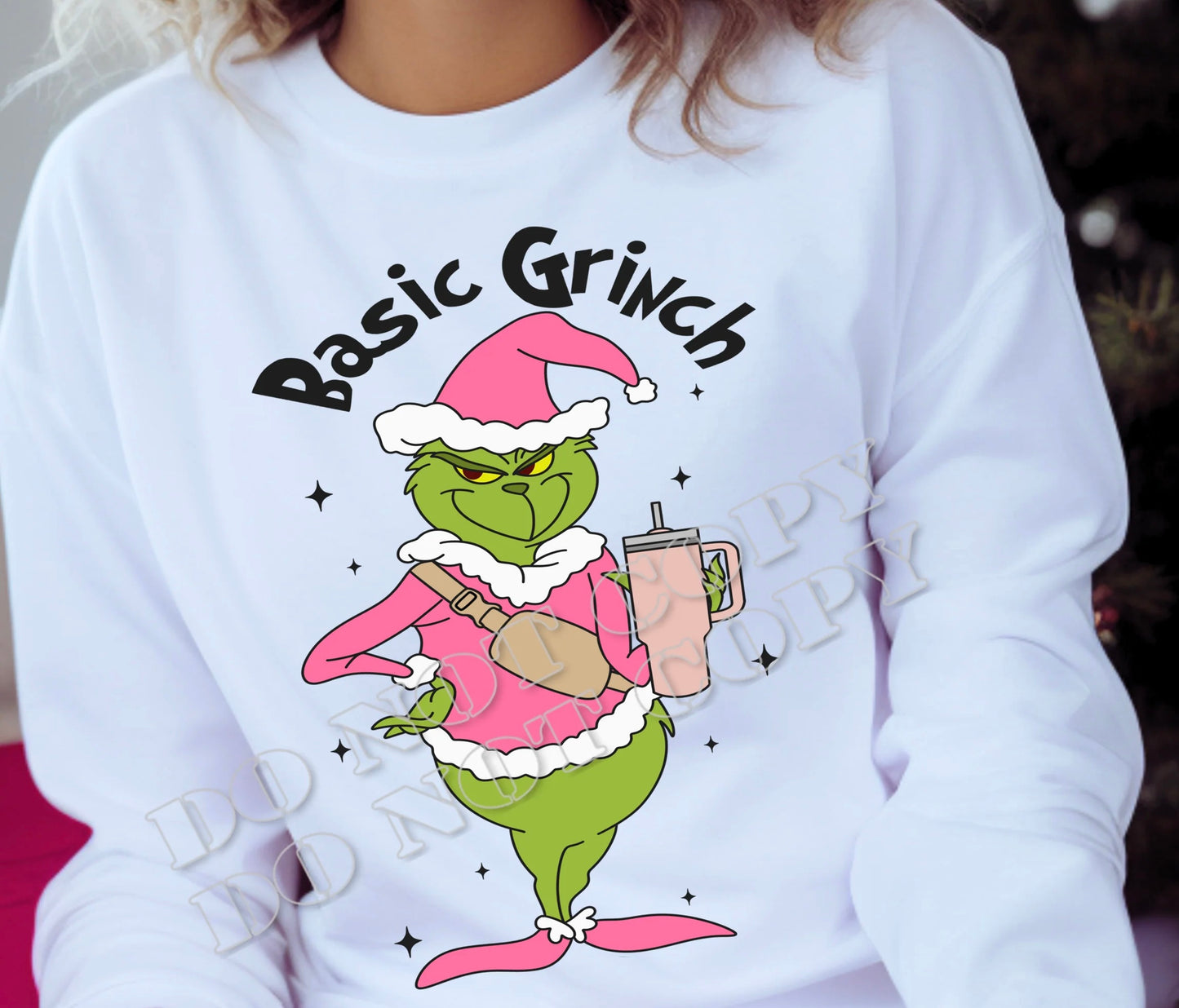Basic Grinch Sweatshirt – Funny Christmas Graphic Holiday Sweater – Cozy festive sweatshirt for Grinch fans from LDC Designz.