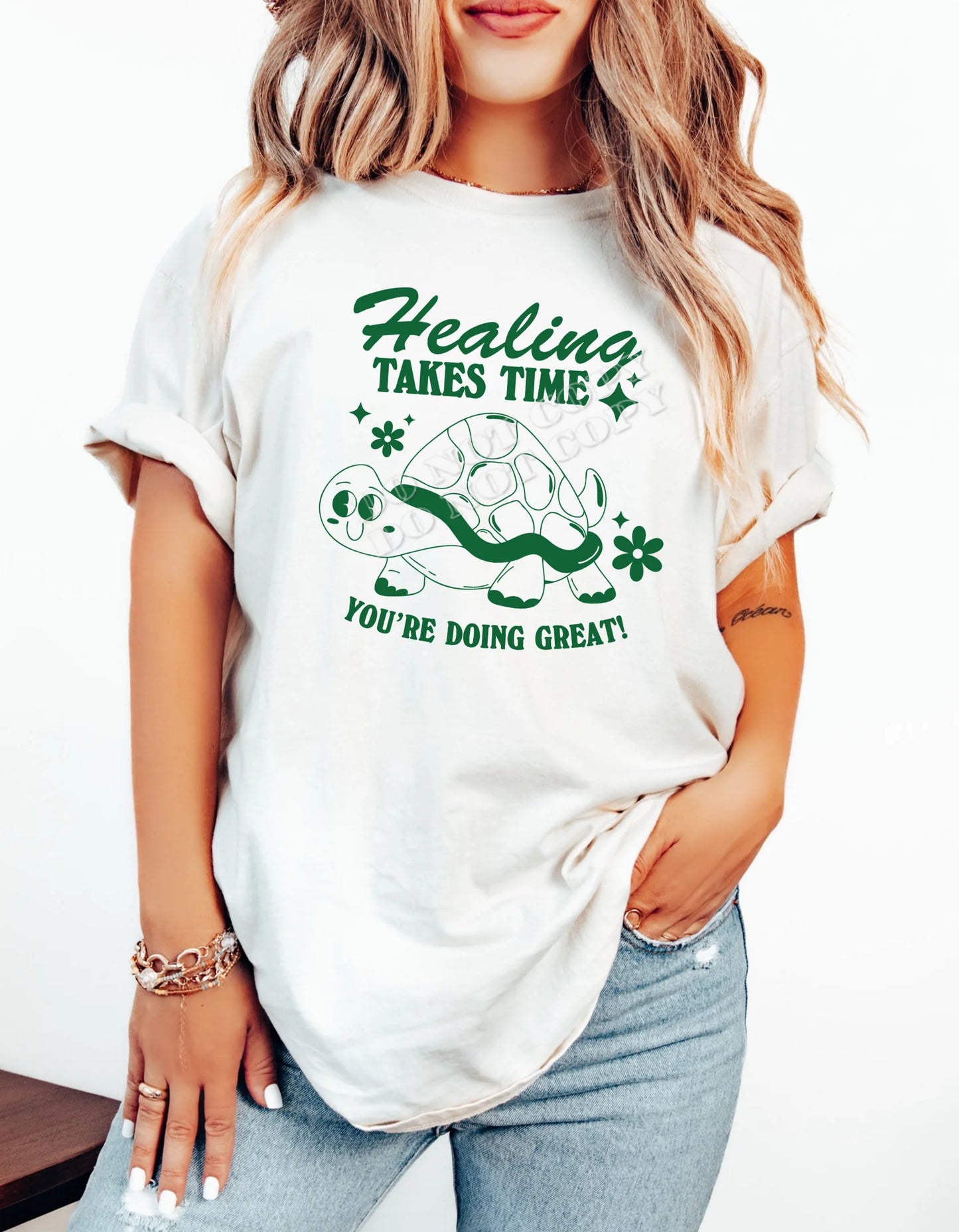 “Healing Takes Time T-Shirt – Inspirational Mental Health Awareness Graphic Tee by LDC Designz”