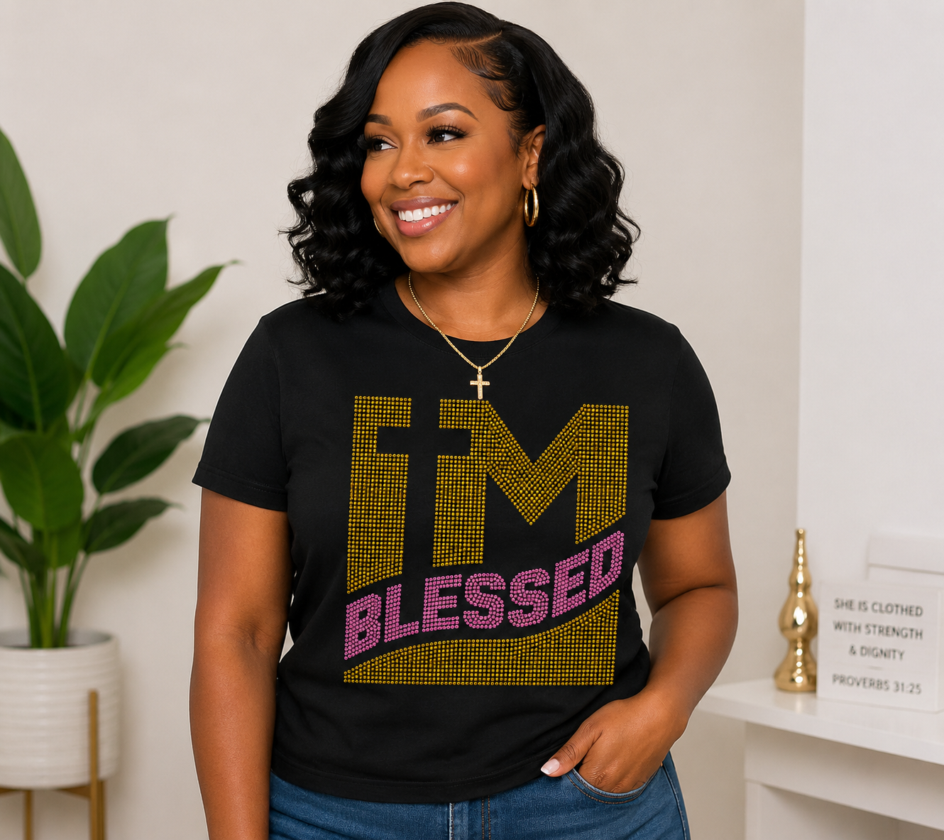 I’m Blessed Rhinestone T-shirt