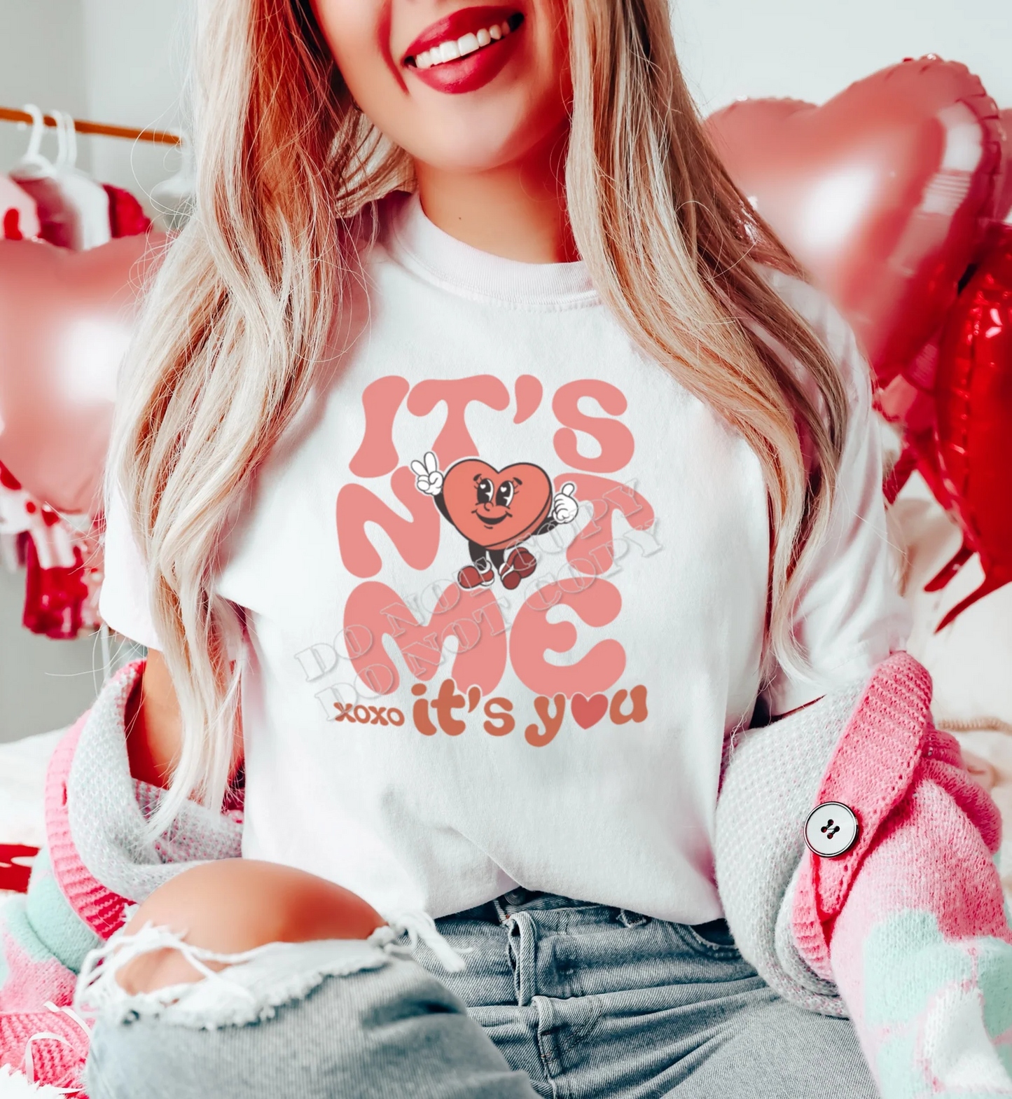 “It’s Not Me It’s You” T-Shirt – sassy bold graphic tee for women by LDC Designz, casual statement shirt with attitude quote, perfect self-love apparel for everyday wear.