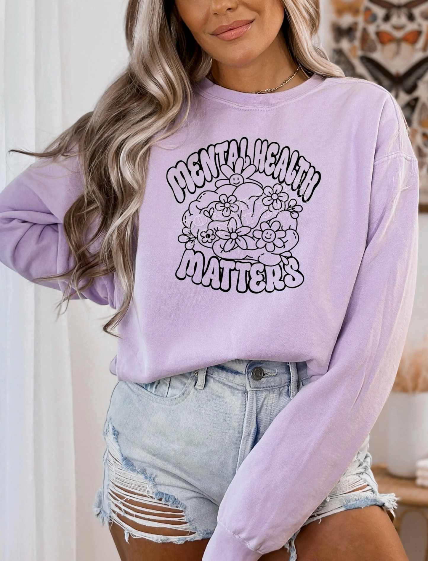 “Mental Health Matters Sweatshirt – Mental Health Awareness Apparel, Comfortable Self-Care Clothing, Inspirational Sweatshirt for Women & Men”.
