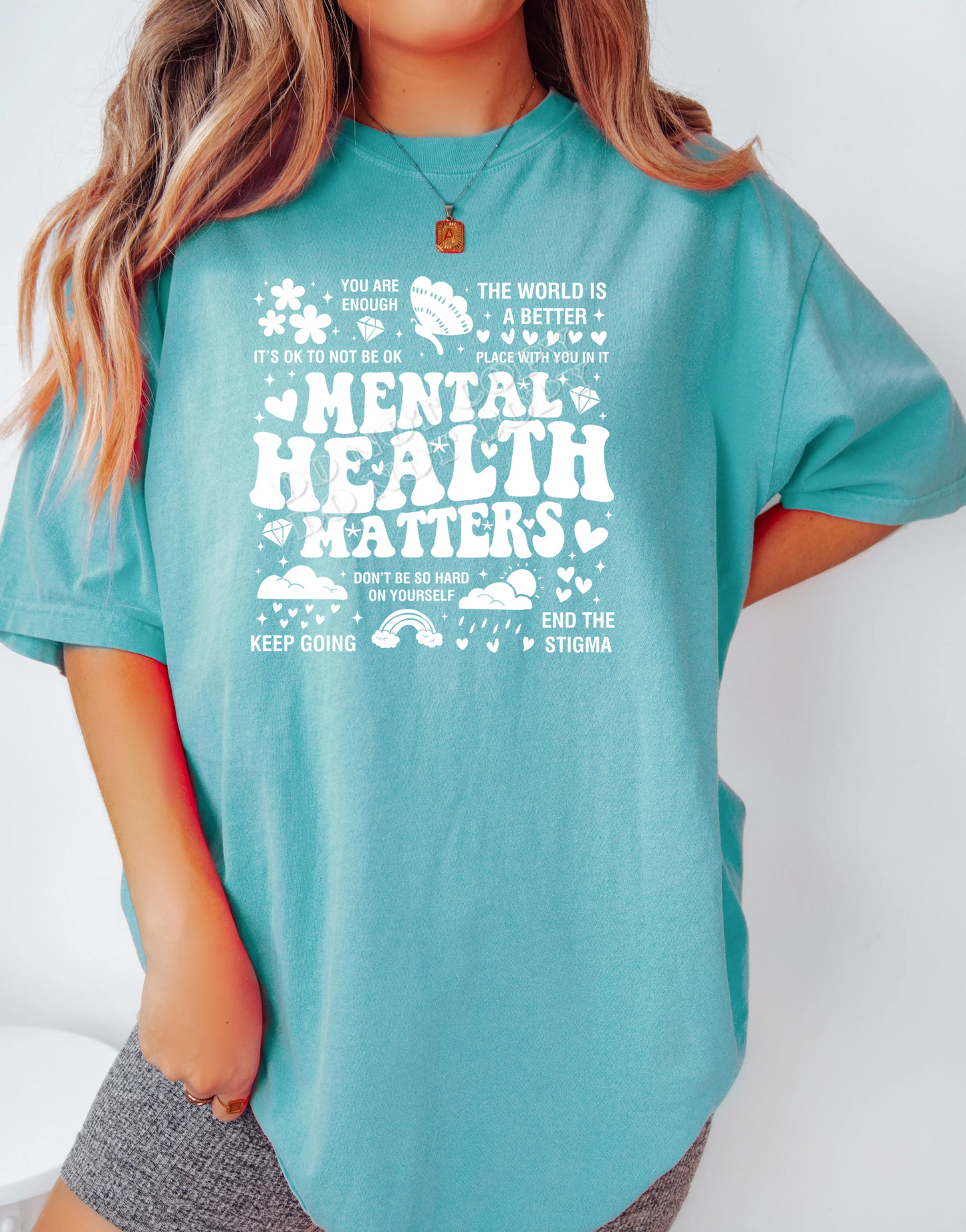 “Mental Health Matters T-Shirt – Inspirational awareness graphic tee promoting positivity, self-care, and mental health advocacy – LDC Designz.”