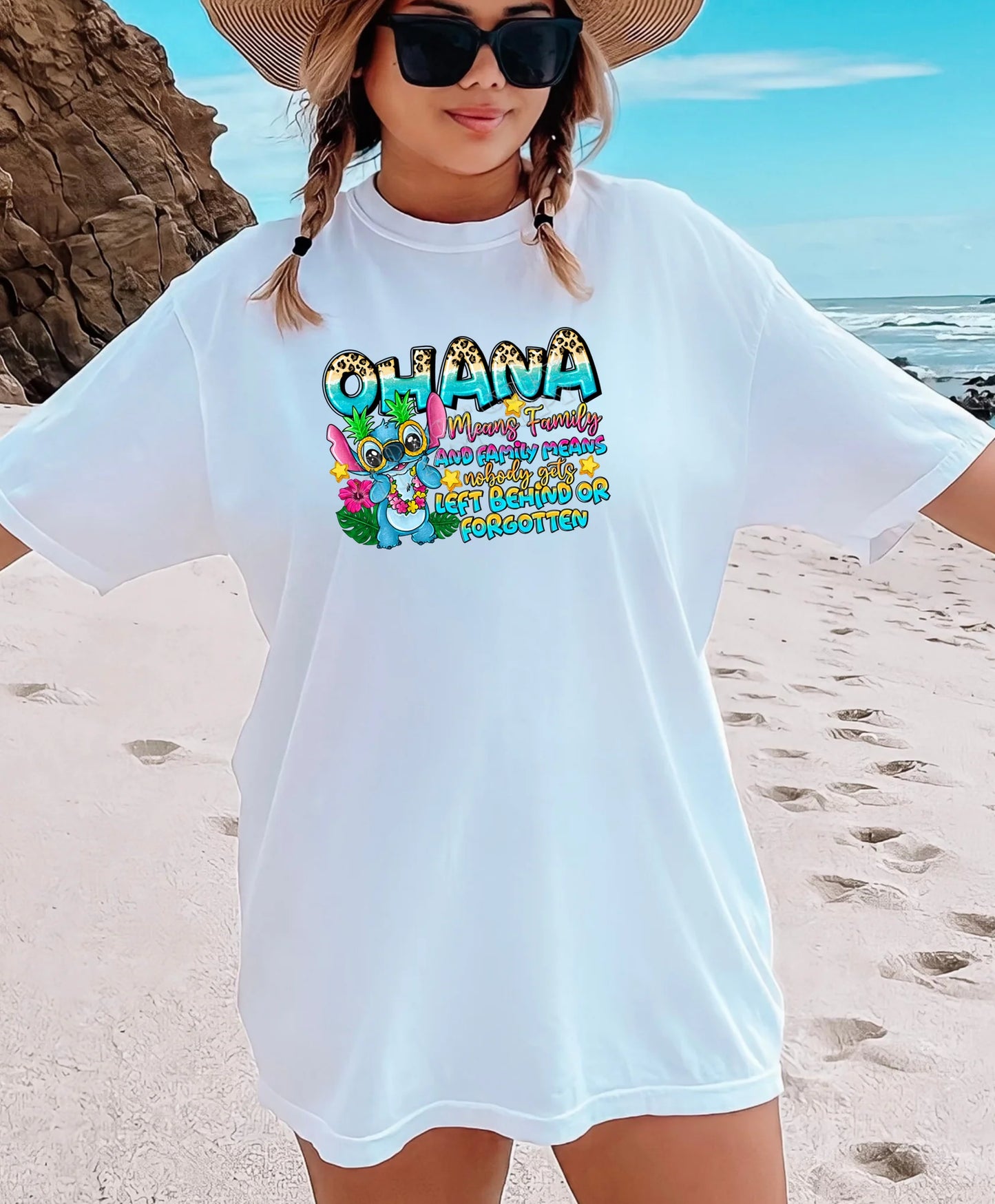 Ohana T-shirt from LDC Designz, featuring a family-inspired design. Comfortable, high-quality tee for everyday wear and family gatherings.