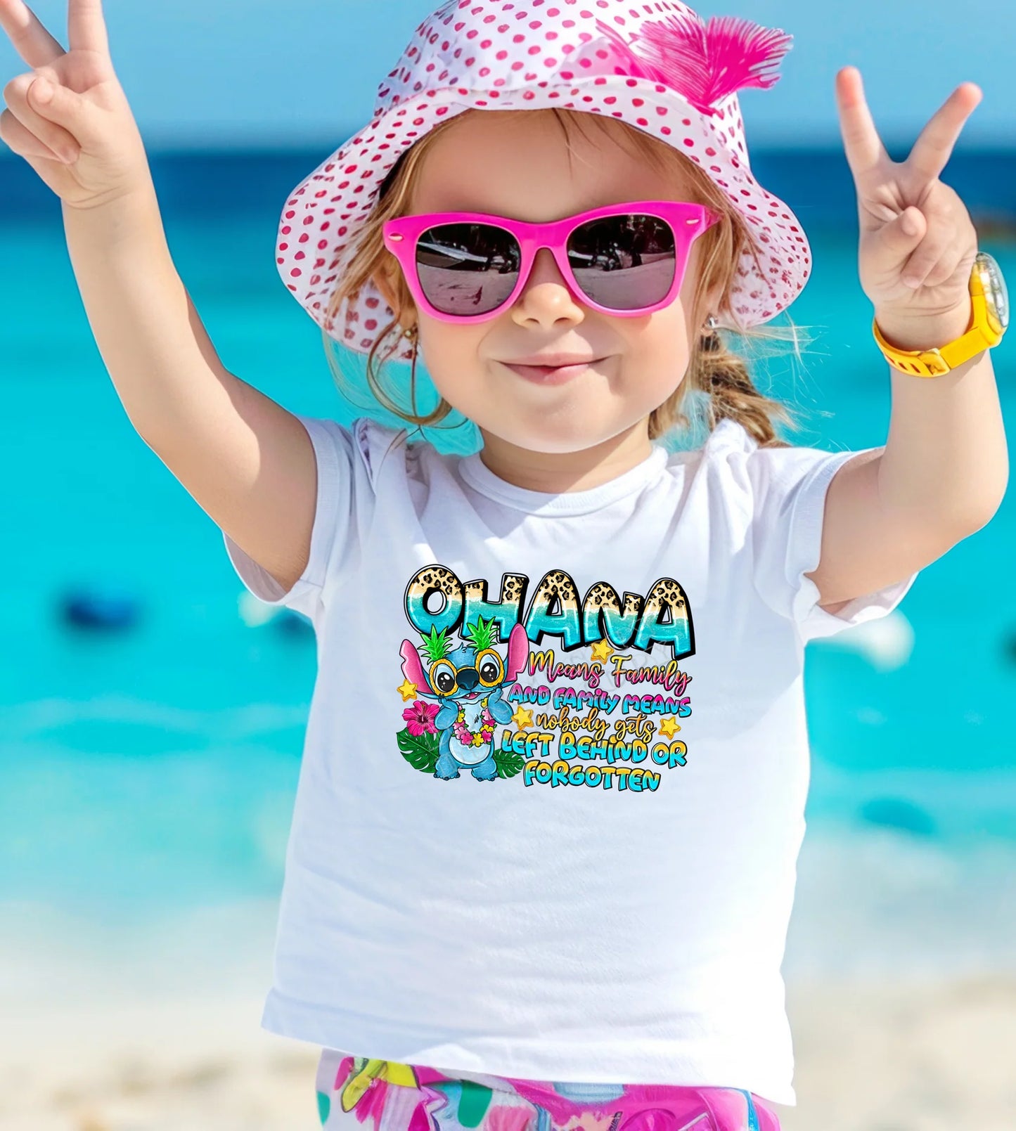 Ohana toddler t-shirt – soft cotton family-inspired tee for kids featuring Hawaiian Ohana design, perfect for matching outfits and everyday toddler wear.