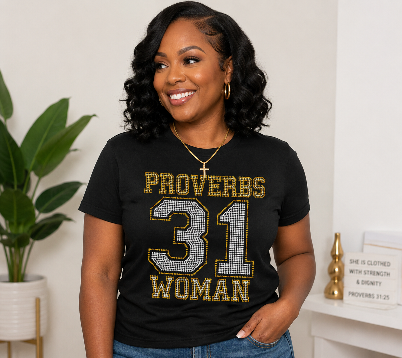 Proverbs 31 Woman Rhinestone T-shirt