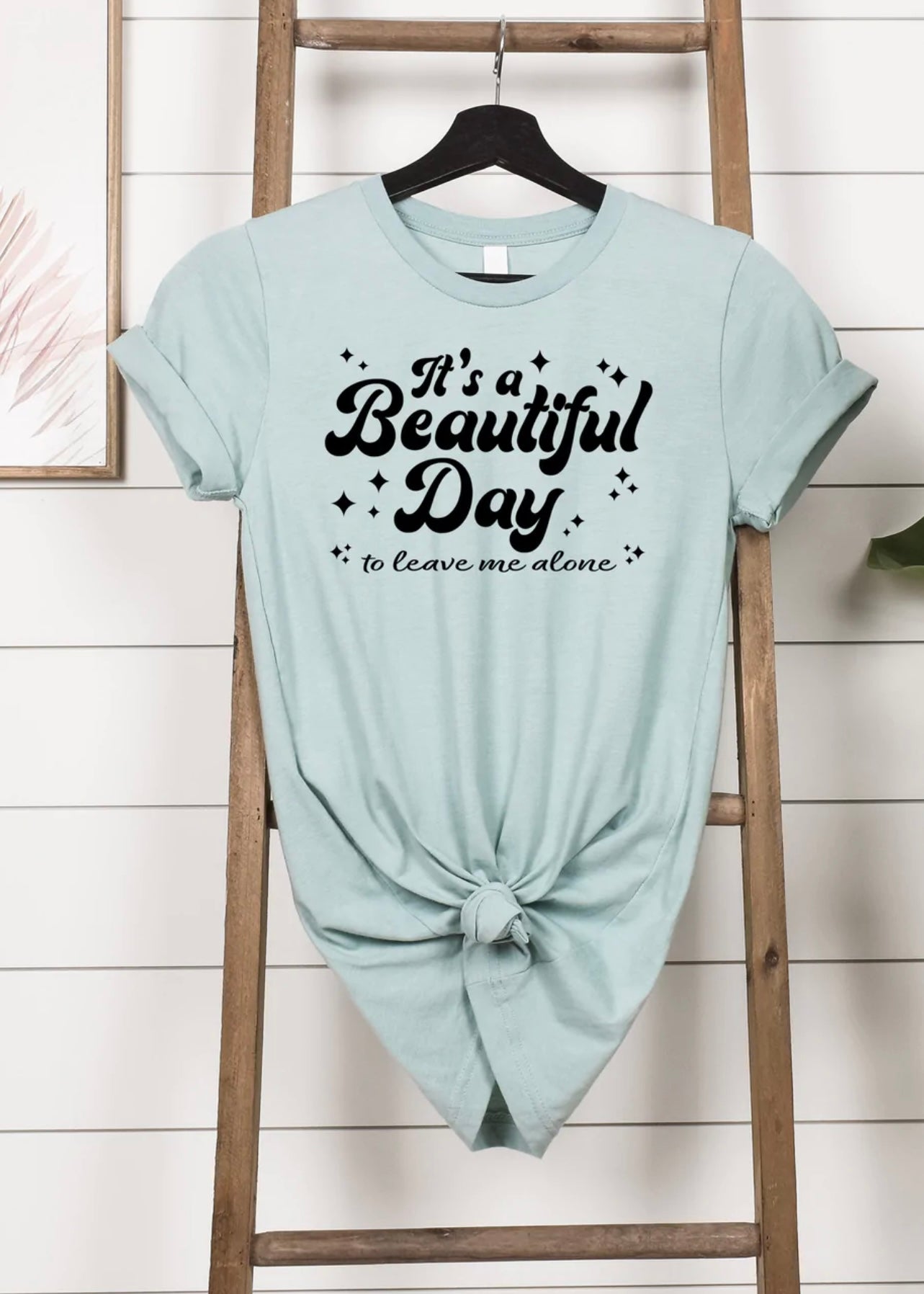 It’s A Beautiful Day to Leave Me Alone T-Shirt – Funny introvert graphic tee with sarcastic quote, unisex casual shirt from LDC Designz, perfect gift for introverts and humor lovers.