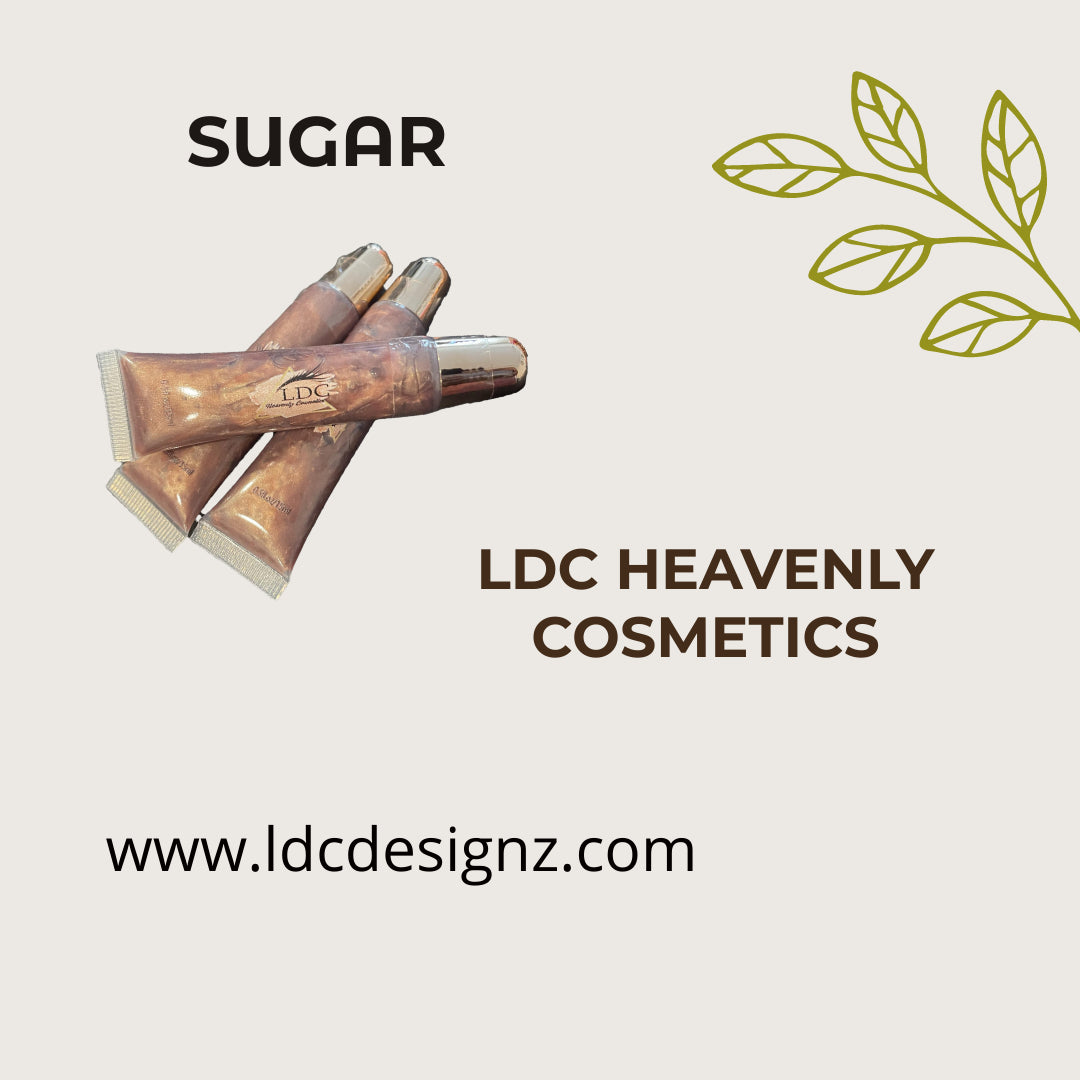 Sugar Lip Gloss by LDC Designz – High-shine, moisturizing, non-sticky lip gloss for soft glossy lips, part of the Heavenly Lips collection in Cypress, Texas.