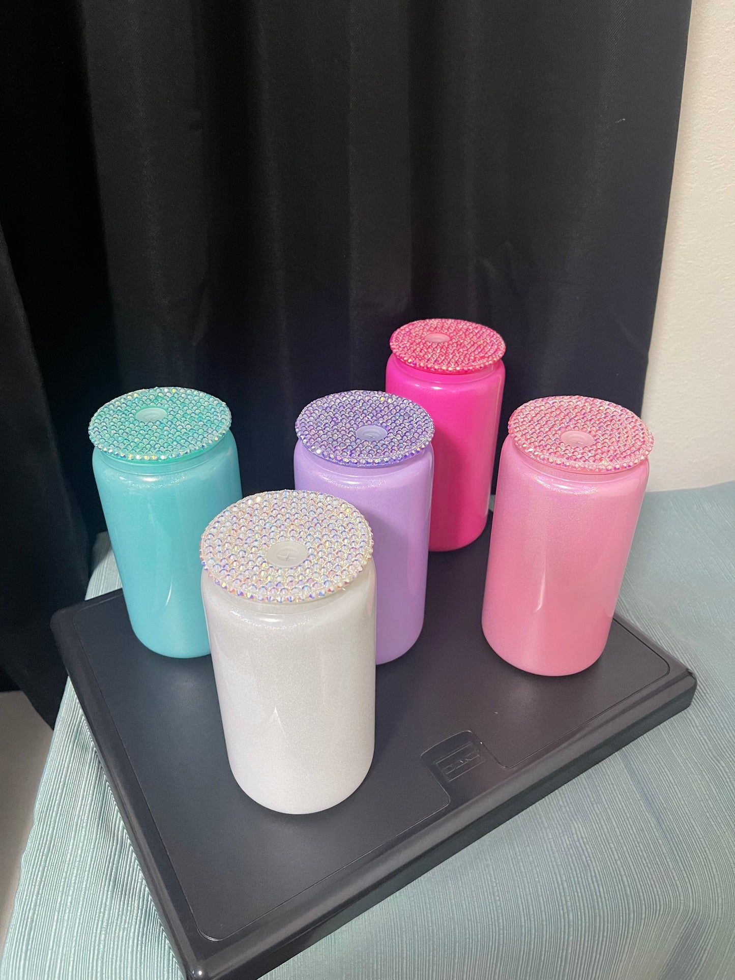 Shimmer Glass w/ Bling Lids