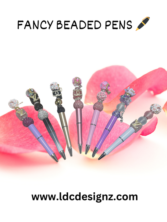 Pre-Made - Fancy & Designer Beaded Pens