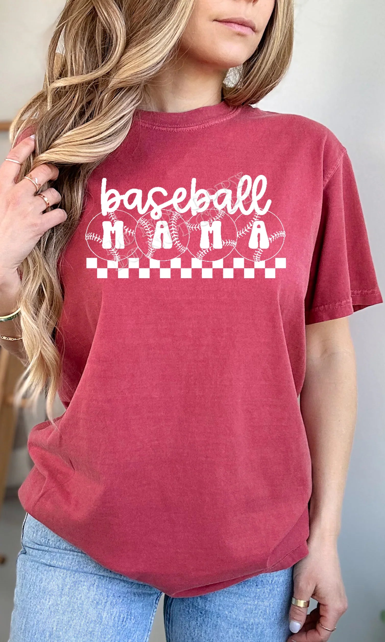 “Baseball Mama T-Shirt – Cute graphic tee for baseball moms, perfect for game day, sports events, and casual wear | LDC Designz”
