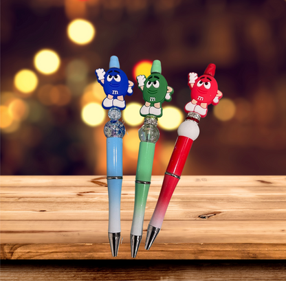 "Colorful custom beaded pens handmade by LDC Designz — stylish writing pens, perfect for gifts, planners, and office accessories".