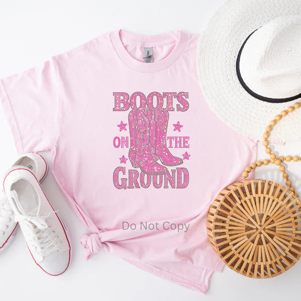 BOTG Rhinestone T-Shirt – Sparkling western graphic tee with dazzling rhinestone accents, perfect for cowgirl style, rodeos, and concerts.