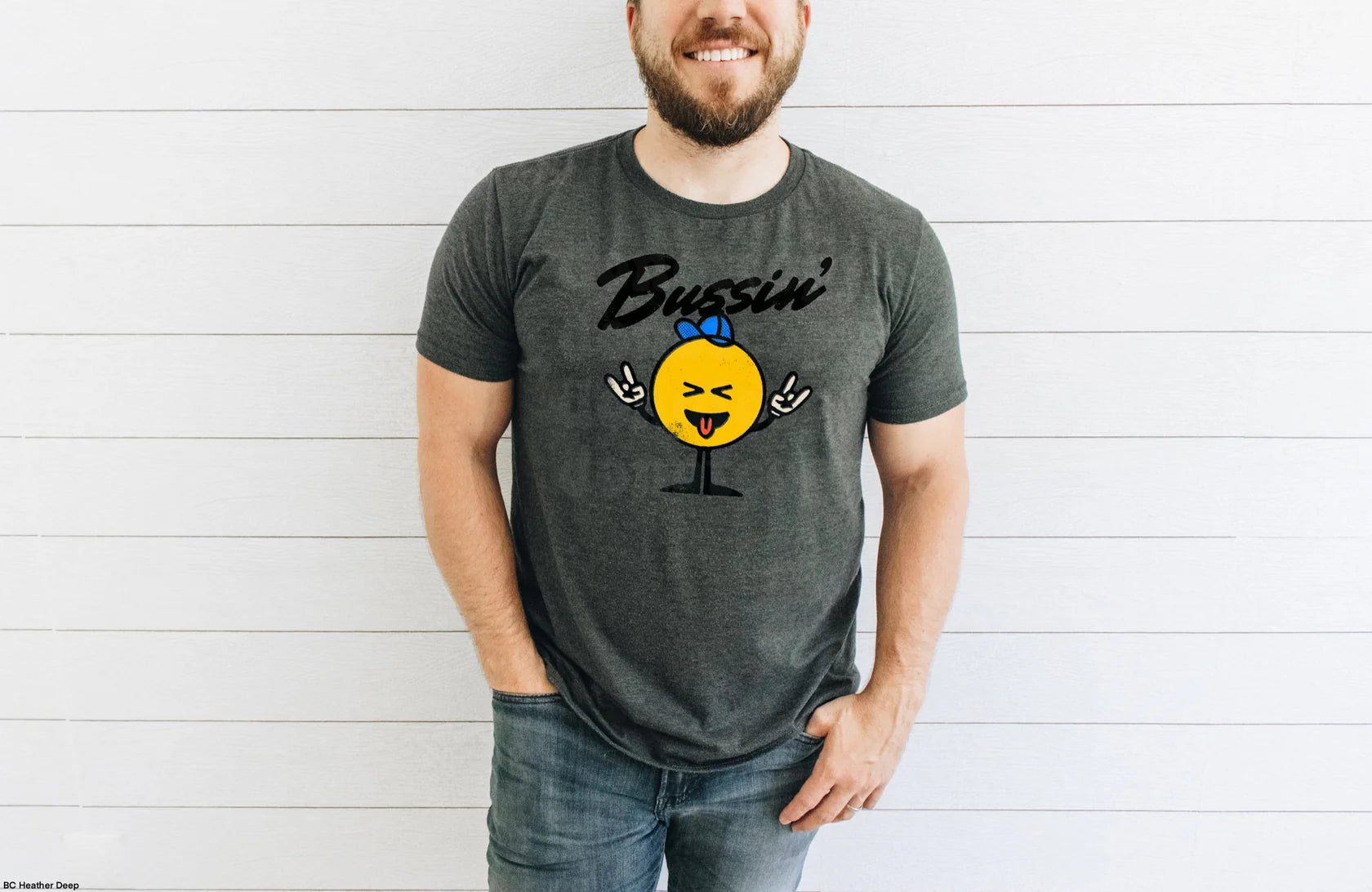 Bussin T-Shirt – trendy streetwear graphic tee from LDC Designz, unisex cotton shirt for men, women, and teens, perfect casual urban style fashion.