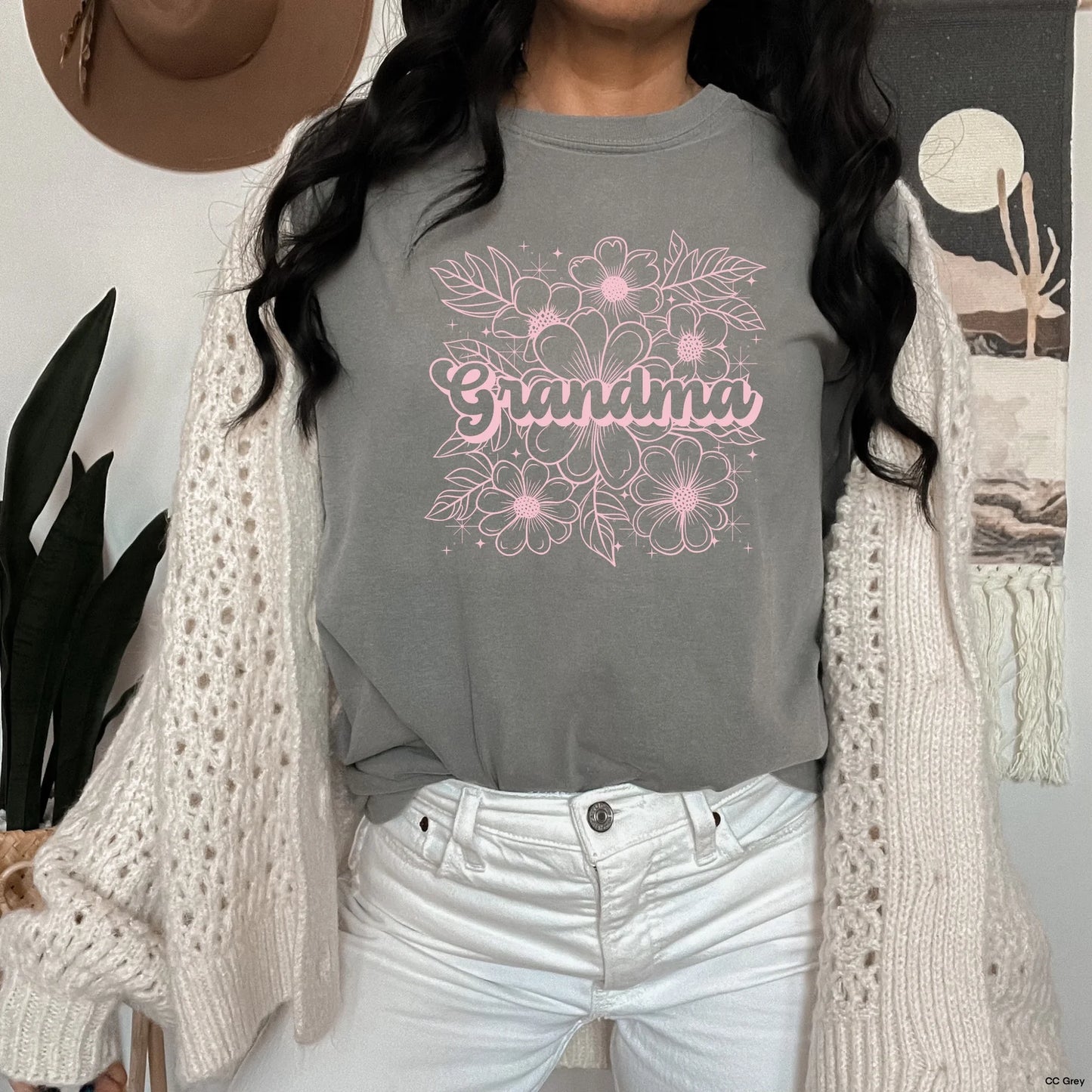 Floral Grandma (Baby Pink)