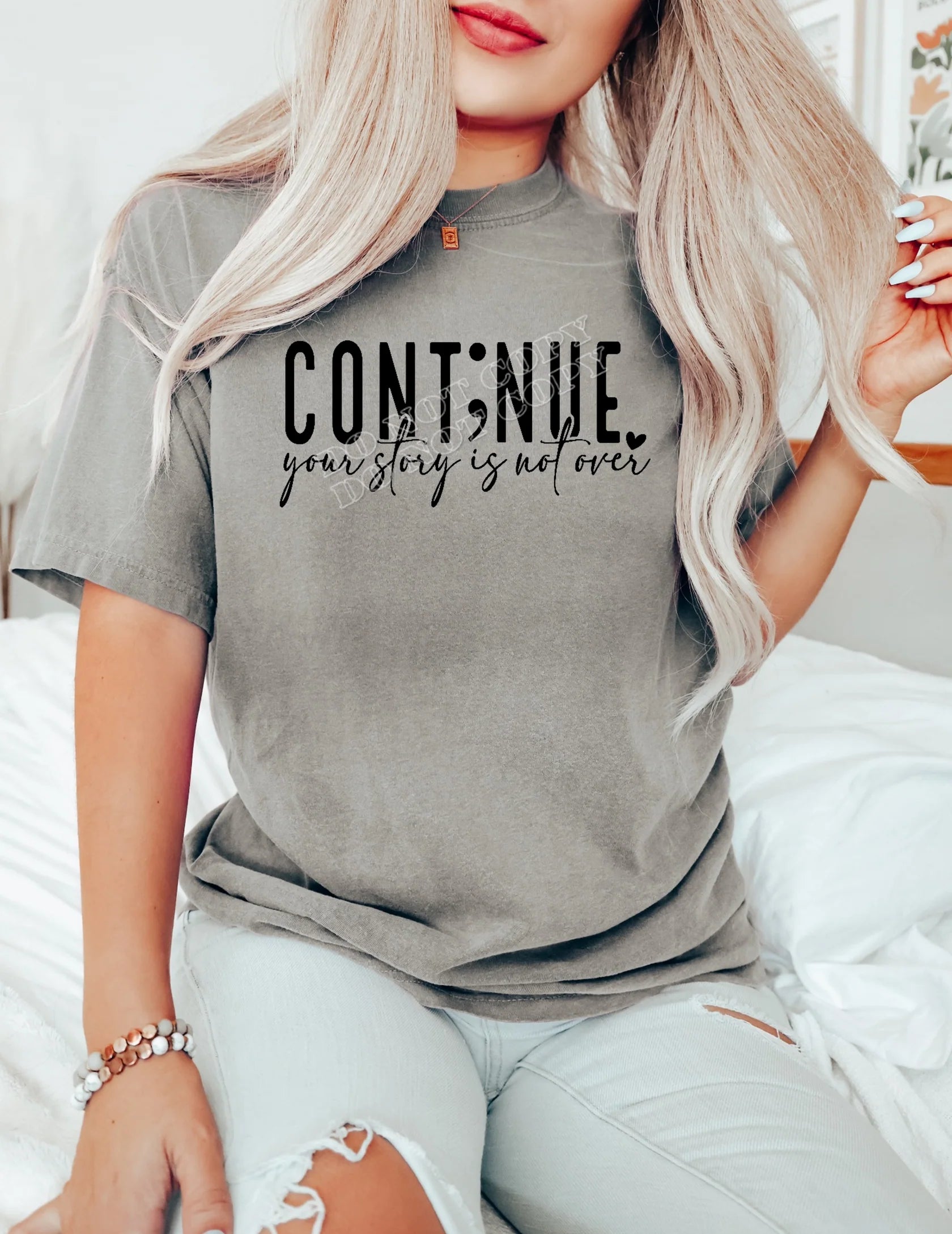 Continue Your Story Is Not Over inspirational t-shirt, motivational graphic tee for women and men, faith-based resilience shirt by LDC Designz