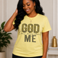 God Don't Play About Me – Black/Gold Rhinestone Collection