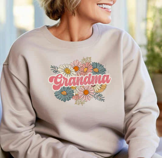 Grandma Sweatshirt – Cozy family-inspired pullover, perfect gift for grandmothers, nanas, and grannies, soft cotton blend sweater from LDC Designz.