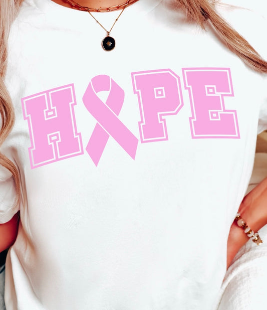 “Hope T-shirt from LDC Designz – Inspirational graphic tee with motivational quote, soft cotton fabric, ideal for mental health awareness and positive message fashion”.