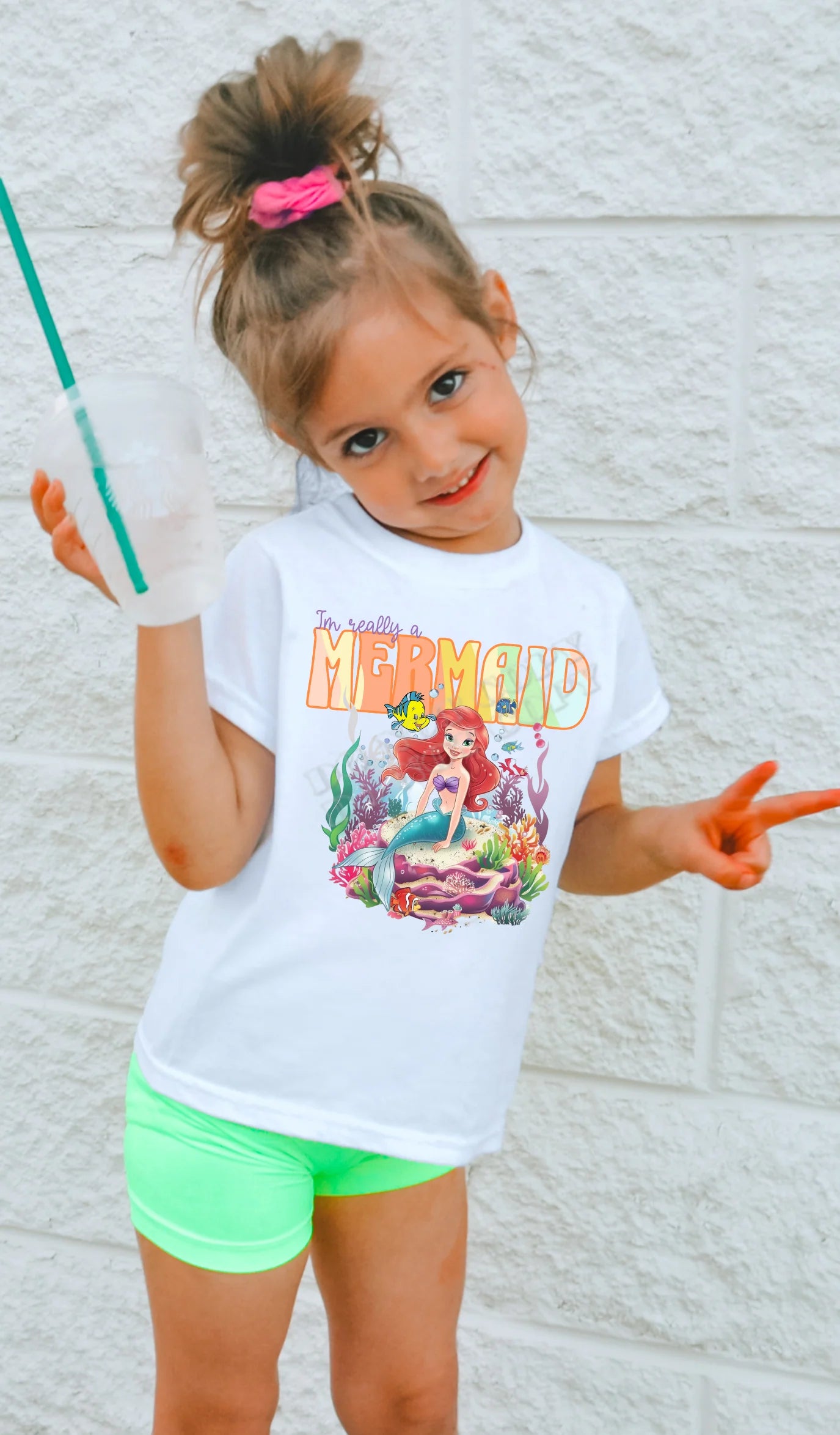 I’m Really a Mermaid T-Shirt for toddlers and youth – cute mermaid graphic tee with vibrant ocean design, perfect for beach days, birthdays, and everyday wear from LDC Designz.