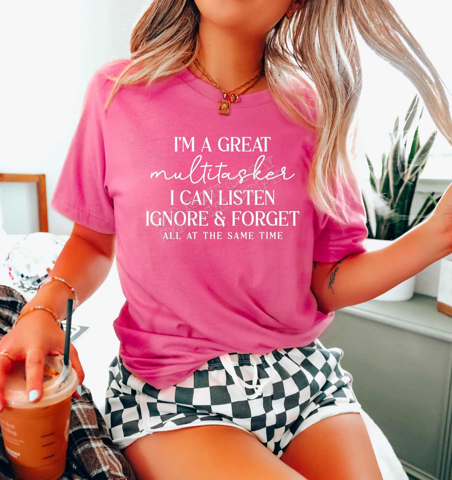 I’m a Great Multitasker T-shirt – Funny graphic tee for busy moms, multitasking professionals, and humor lovers. Casual cotton shirt from LDC Designz.