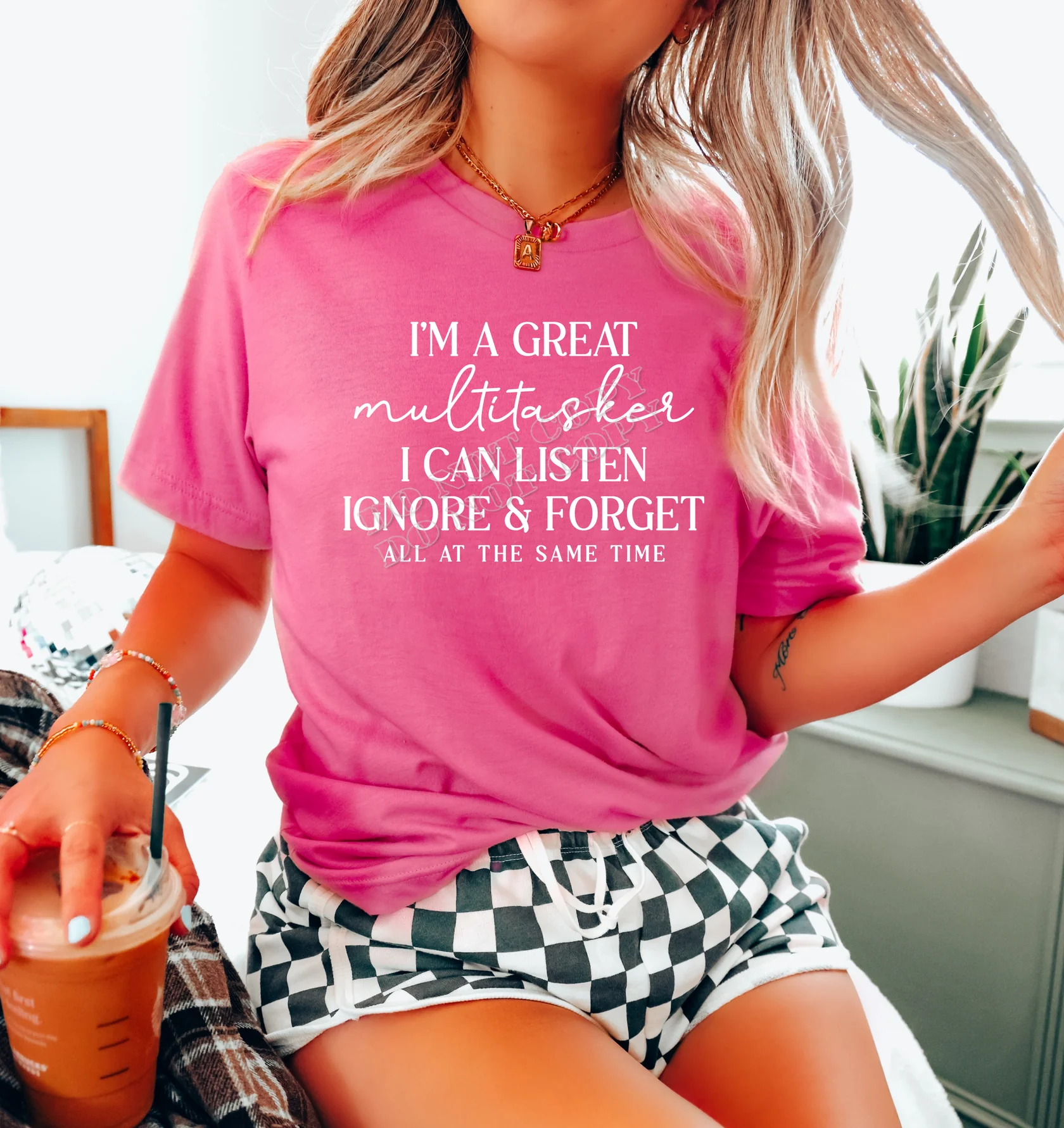 I’m a Great Multitasker T-shirt – Funny graphic tee for busy moms, multitasking professionals, and humor lovers. Casual cotton shirt from LDC Designz.