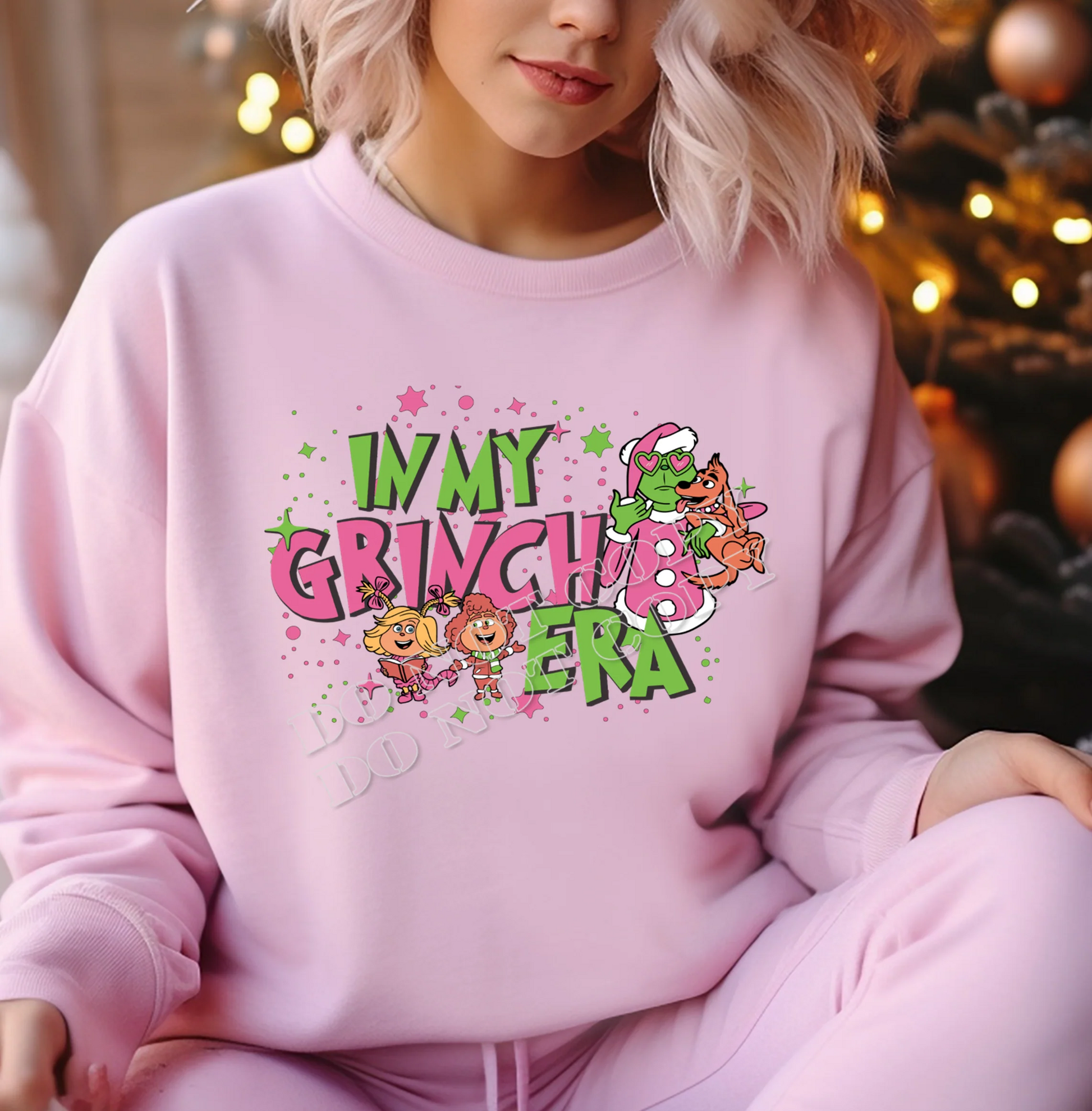 “In My Grinch Era Sweatshirt – Funny Christmas Holiday Graphic Pullover, Cozy Festive Outfit from LDC Designz.”