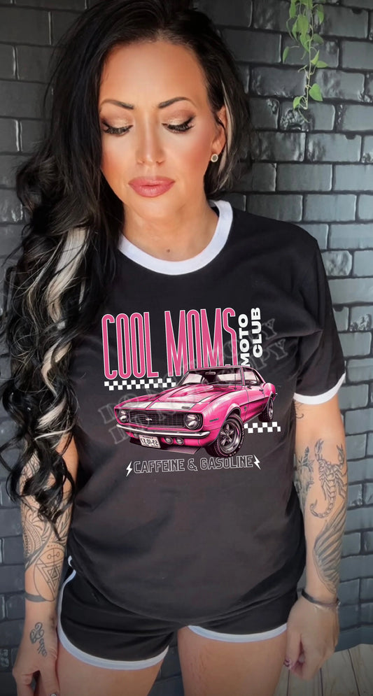 “Moms Motor Club T-Shirt – Trendy Mom Life Graphic Tee for Stylish Moms | LDC Designz”