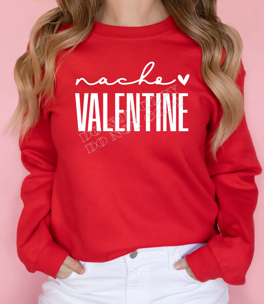 Nache Valentine Sweatshirt – cozy Valentine’s Day sweatshirt with romantic design, perfect gift for her or him, stylish Valentine’s apparel by LDC Designz.