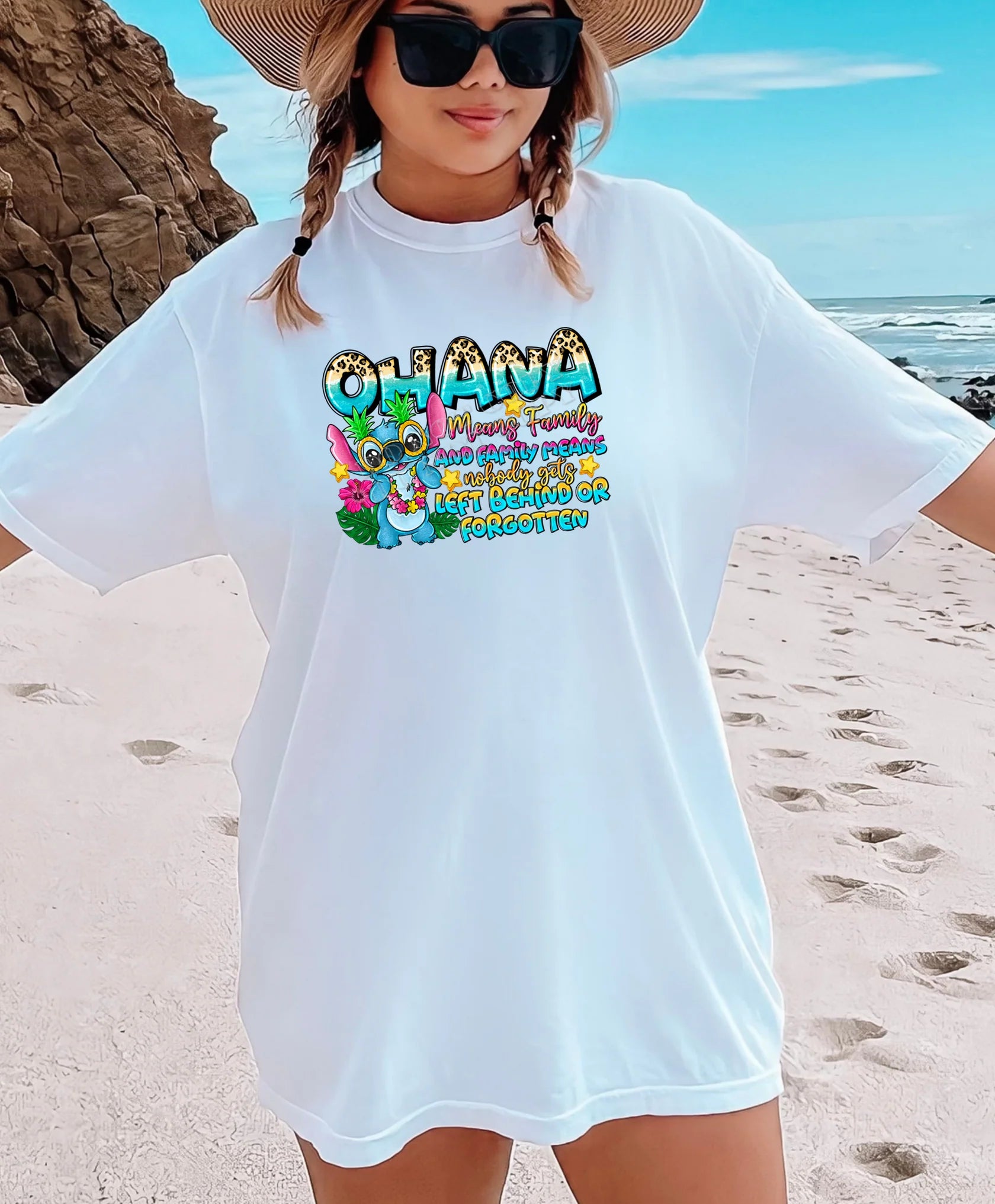 Ohana T-shirt from LDC Designz, featuring a family-inspired design. Comfortable, high-quality tee for everyday wear and family gatherings.