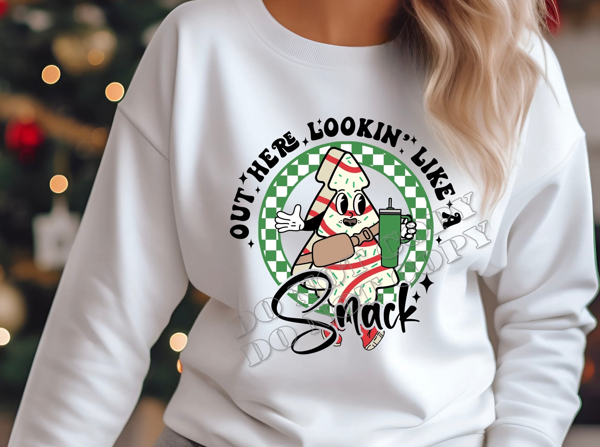 Out Here Looking Like A Snack Long Sleeve T-Shirt by LDC Designz – trendy streetwear graphic tee with bold statement design, perfect for casual fashion and everyday style.