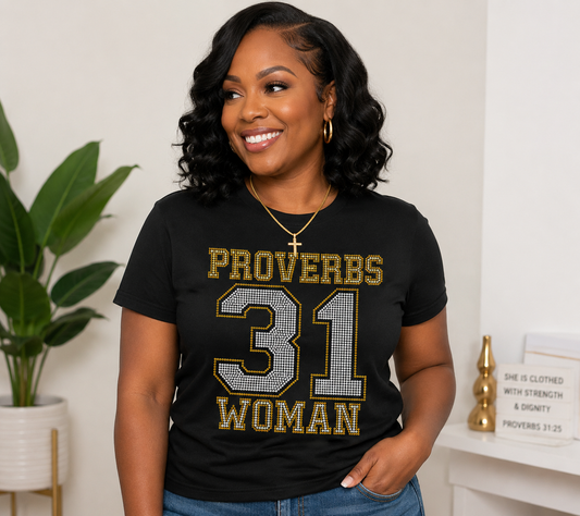Proverbs 31 Woman Rhinestone T-shirt