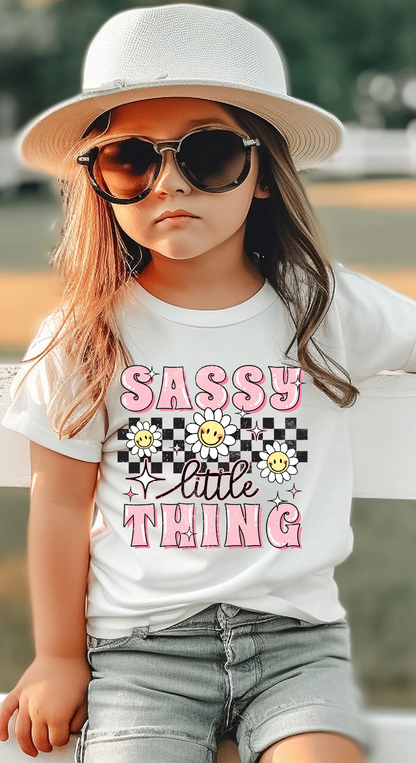 Sassy Little Thing T-Shirt – bold kids' graphic tee for toddlers and youth, soft cotton girl's shirt with sassy design, stylish children’s apparel by LDC Designz.