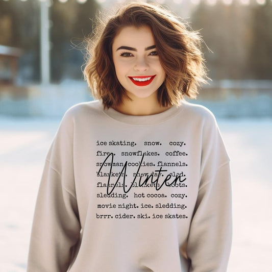 “Winter Sweatshirts – Cozy unisex graphic sweatshirts for women, men, and youth from LDC Designz, perfect for cold weather fashion and seasonal outfits.”