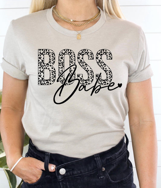 Boss Babe T-Shirt – empowering women’s graphic tee for entrepreneurs and small business owners, motivational apparel from LDC Designz.